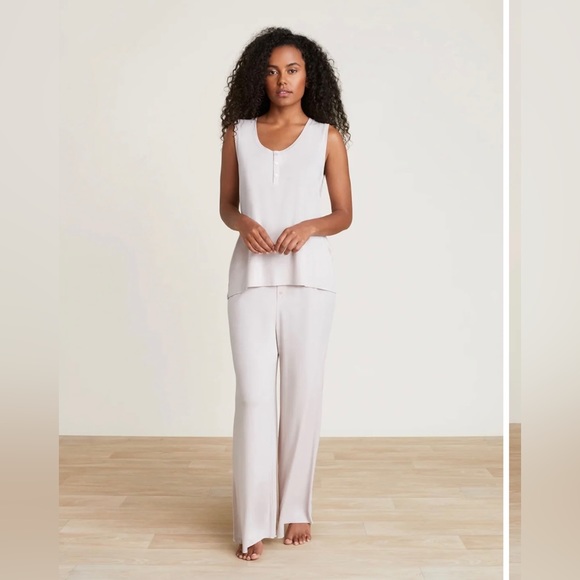 Barefoot Dreams Intimates & Sleepwear Nwt Barefoot Dreams Silver Ice Womens Henley Pajama